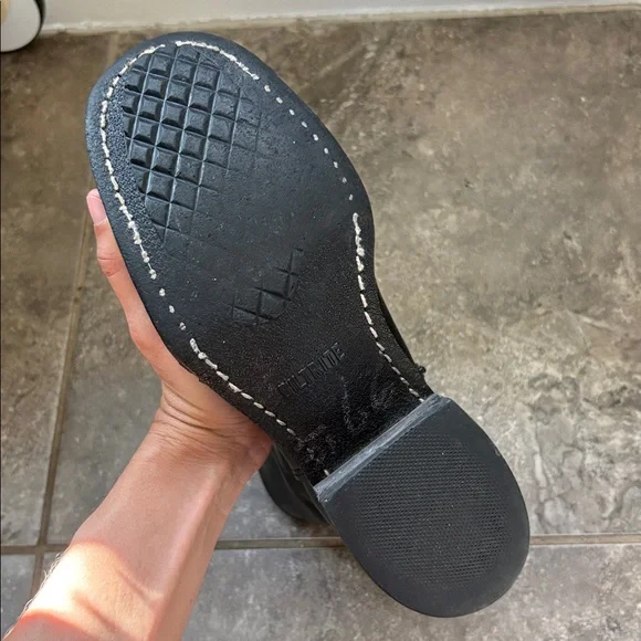 Vintage Frye Campus Black Label Black Leather Mid-Calf  Boots 8 1/2 - Picture 6 of 14